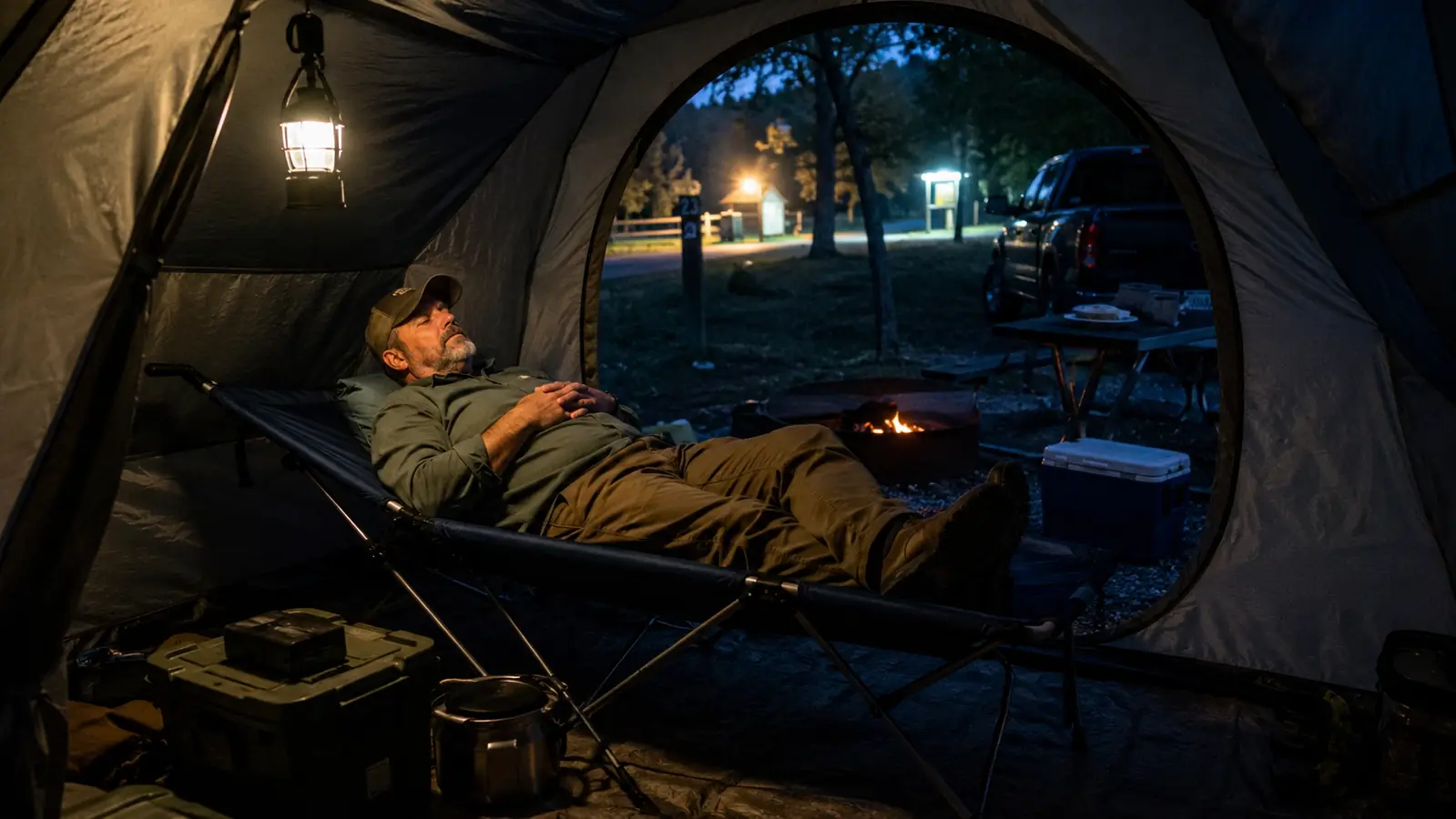The Camping Cot That Saved My Sleep on Cold Campground Nights