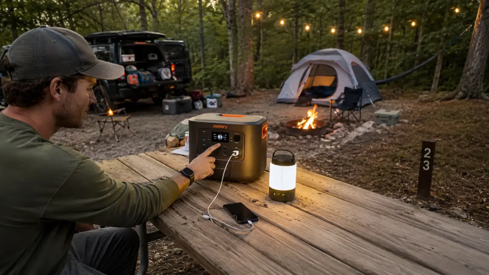 How to Keep Every Device Charged at Camp With a Portable Power Station