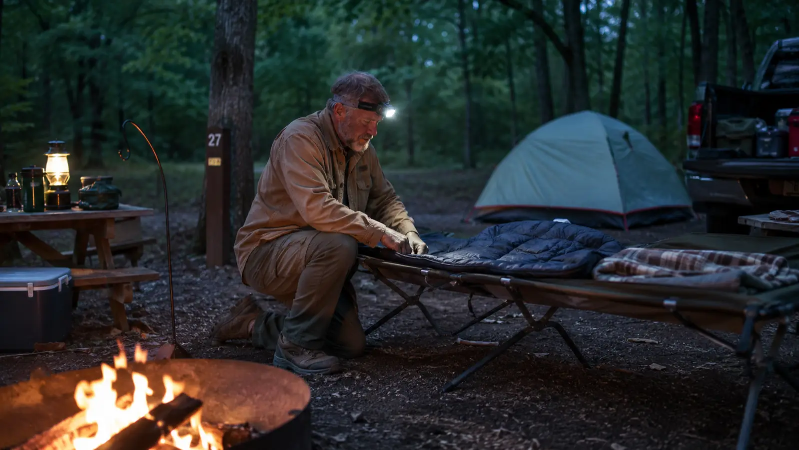 How to Set Up a Camping Cot Fast, Even in the Dark